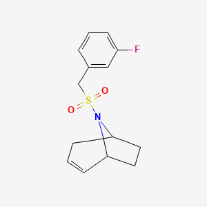 (1R,5S)-8-((3-fluorobenzyl)sulfonyl)-8-azabicyclo[3.2.1]oct-2-ene