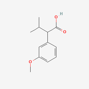 molecular formula C12H16O3 B2431413 2-(3-Methoxyphenyl)-3-methylbutanoic acid CAS No. 51632-35-0