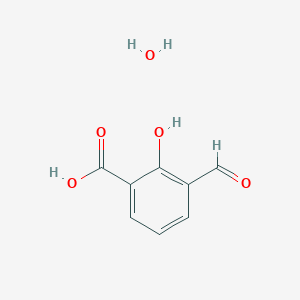 molecular formula C8H8O5 B2431434 3-Formyl-2-hydroxybenzoic acid;hydrate CAS No. 137660-88-9