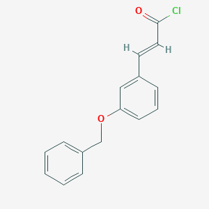 molecular formula C16H13ClO2 B2431435 (2E)-3-[3-(benzyloxy)phenyl]acryloyl chloride CAS No. 1266714-67-3