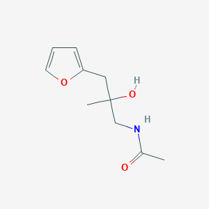 molecular formula C10H15NO3 B2431454 N-(3-(furan-2-yl)-2-hydroxy-2-methylpropyl)acetamide CAS No. 1798523-15-5