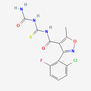 4-[({[(Aminocarbonyl)amino]carbothioyl}amino)carbonyl]-3-(2-chloro-6-fluorophenyl)-5-methylisoxazole