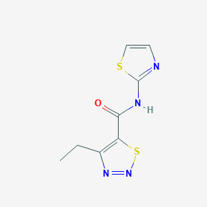 molecular formula C8H8N4OS2 B2431503 4-ethyl-N-(1,3-thiazol-2-yl)thiadiazole-5-carboxamide CAS No. 899975-69-0