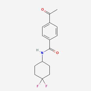 4-acetyl-N-(4,4-difluorocyclohexyl)benzamide