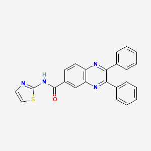 molecular formula C24H16N4OS B2431529 2,3-二苯基-N-(1,3-噻唑-2-基)喹喔啉-6-甲酰胺 CAS No. 622809-76-1