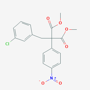 molecular formula C18H16ClNO6 B2431548 Dimethyl 2-(3-chlorobenzyl)-2-(4-nitrophenyl)malonate CAS No. 685108-27-4