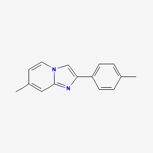 molecular formula C15H14N2 B2431550 7-甲基-2-(4-甲基苯基)咪唑并[1,2-a]吡啶 CAS No. 65964-61-6