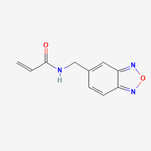 molecular formula C10H9N3O2 B2431559 N-(2,1,3-Benzoxadiazol-5-ylmethyl)prop-2-enamide CAS No. 2286523-97-3