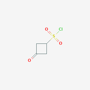 molecular formula C4H5ClO3S B2431589 3-Oxocyclobutane-1-sulfonyl chloride CAS No. 2090334-26-0