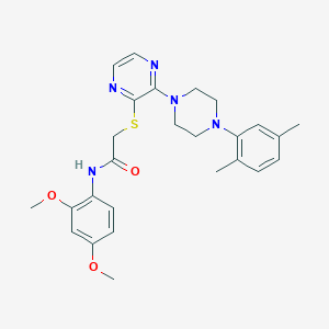 molecular formula C26H31N5O3S B2431633 N-(3-氯苯基)-3-[2-(二乙氨基)-4-氧代噻吩并[3,2-d]嘧啶-3(4H)-基]丙酰胺 CAS No. 1216931-08-6