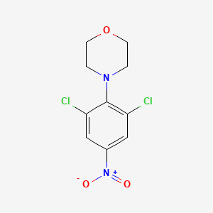 molecular formula C10H10Cl2N2O3 B2431667 4-(2,6-Dichloro-4-nitrophenyl)morpholine CAS No. 74875-25-5