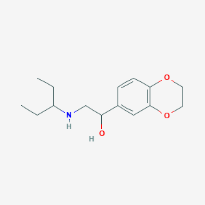 1-(2,3-Dihydro-1,4-benzodioxin-6-yl)-2-[(pentan-3-yl)amino]ethan-1-ol