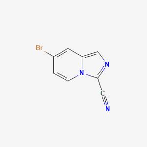 molecular formula C8H4BrN3 B2431761 7-Bromoimidazo[1,5-a]pyridine-3-carbonitrile CAS No. 2092298-18-3
