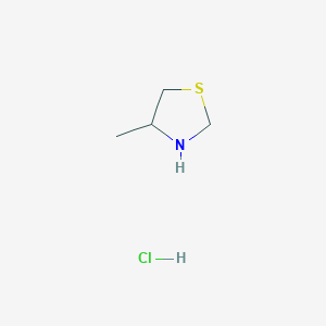 molecular formula C4H10ClNS B2431798 4-Methyl-1,3-Thiazolidin-Hydrochlorid CAS No. 33174-89-9