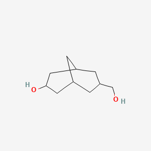molecular formula C10H18O2 B2431834 7-(Hydroxymethyl)bicyclo[3.3.1]nonan-3-ol CAS No. 66674-81-5