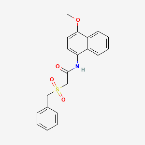 molecular formula C20H19NO4S B2431850 2-(Benzylsulfonyl)-N-(4-Methoxynaphthalen-1-yl)acetamid CAS No. 923502-24-3