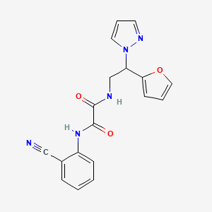 N1-(2-cyanophenyl)-N2-(2-(furan-2-yl)-2-(1H-pyrazol-1-yl)ethyl)oxalamide