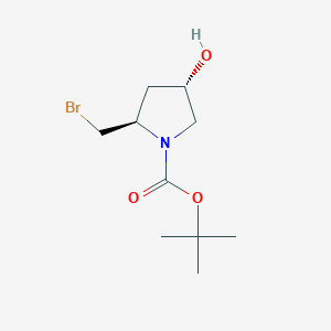 tert-butyl (2R,4S)-2-(bromomethyl)-4-hydroxypyrrolidine-1-carboxylate