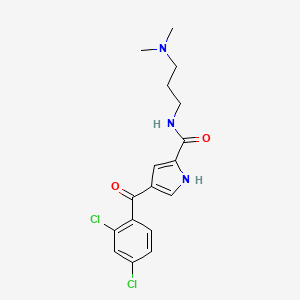 4-(2,4-dichlorobenzoyl)-N-[3-(dimethylamino)propyl]-1H-pyrrole-2-carboxamide