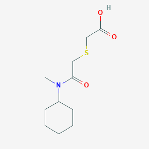 molecular formula C11H19NO3S B2431908 2-({[Cyclohexyl(methyl)carbamoyl]methyl}sulfanyl)acetic acid CAS No. 790232-10-9
