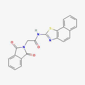 molecular formula C21H13N3O3S B2431912 N-(nafto[2,1-d]tiazol-2-il)-2-(1,3-dioxoisoindolin-2-il)acetamida CAS No. 477545-75-8