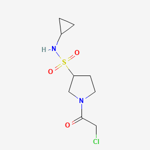 1-(2-Chloroacetyl)-N-cyclopropylpyrrolidine-3-sulfonamide