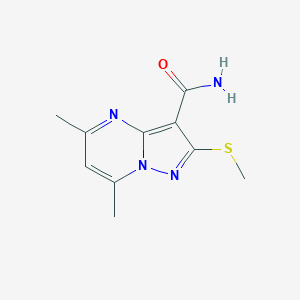 5,7-Dimethyl-2-(methylsulfanyl)pyrazolo[1,5-a]pyrimidine-3-carboxamide