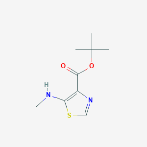 molecular formula C9H14N2O2S B2431928 Tert-butyl 5-(methylamino)-1,3-thiazole-4-carboxylate CAS No. 2248298-19-1