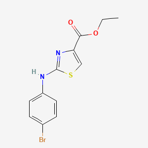 molecular formula C12H11BrN2O2S B2431934 Éther éthylique de l'acide 2-(4-bromoanilino)thiazole-4-carboxylique CAS No. 165682-91-7