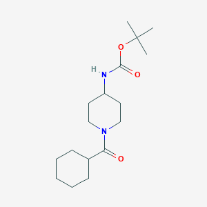 molecular formula C17H30N2O3 B2431944 叔丁基1-(环己烷羰基)哌啶-4-基氨基甲酸酯 CAS No. 1091523-98-6