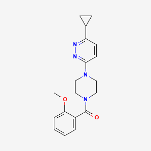 (4-(6-Cyclopropylpyridazin-3-yl)piperazin-1-yl)(2-methoxyphenyl)methanone