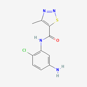 N-(5-amino-2-chlorophenyl)-4-methylthiadiazole-5-carboxamide