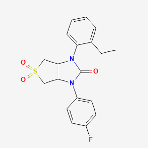1-(2-ethylphenyl)-3-(4-fluorophenyl)tetrahydro-1H-thieno[3,4-d]imidazol-2(3H)-one 5,5-dioxide