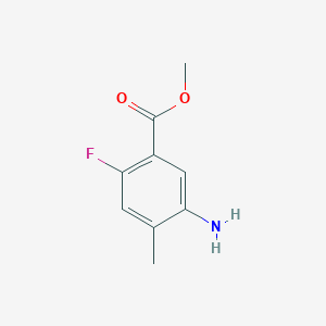 molecular formula C9H10FNO2 B2431989 Methyl 5-amino-2-fluoro-4-methylbenzoate CAS No. 1504965-88-1
