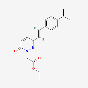 Ethyl 2-(3-(4-isopropylstyryl)-6-oxo-1(6H)-pyridazinyl)acetate