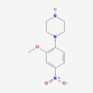 molecular formula C11H15N3O3 B2431997 1-(2-Methoxy-4-nitrophenyl)piperazine CAS No. 170912-81-9