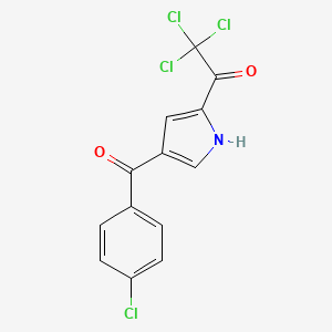 2,2,2-trichloro-1-[4-(4-chlorobenzoyl)-1H-pyrrol-2-yl]-1-ethanone