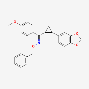 [2-(1,3-benzodioxol-5-yl)cyclopropyl](4-methoxyphenyl)methanone O-benzyloxime