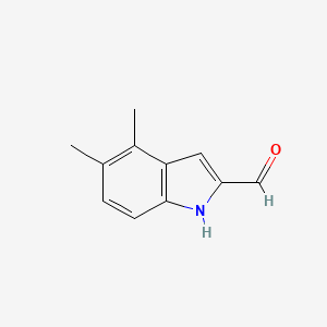 molecular formula C11H11NO B2432002 4,5-dimethyl-1H-indole-2-carbaldehyde CAS No. 58518-55-1