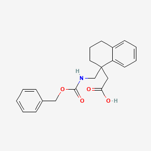 2-[1-(Phenylmethoxycarbonylaminomethyl)-3,4-dihydro-2H-naphthalen-1-yl]acetic acid