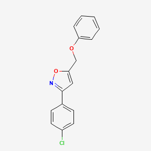 3-(4-Chlorophenyl)-5-(phenoxymethyl)isoxazole