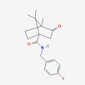 N-[(4-fluorophenyl)methyl](4,7,7-trimethyl-3-oxobicyclo[2.2.1]heptyl)carboxami de