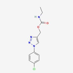 [1-(4-chlorophenyl)-1H-1,2,3-triazol-4-yl]methyl N-ethylcarbamate