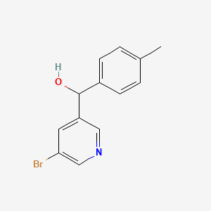 molecular formula C13H12BrNO B2432040 (5-溴吡啶-3-基)(4-甲基苯基)甲醇 CAS No. 1249074-30-3