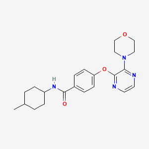 N-(4-methylcyclohexyl)-4-[(3-morpholin-4-ylpyrazin-2-yl)oxy]benzamide