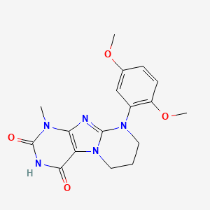 9-(2,5-dimethoxyphenyl)-1-methyl-7,8-dihydro-6H-purino[7,8-a]pyrimidine-2,4-dione