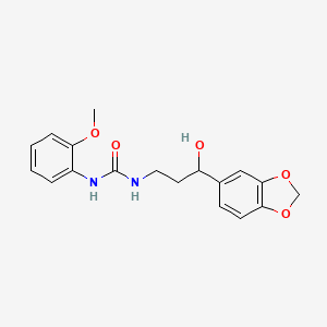 1-(3-(Benzo[d][1,3]dioxol-5-yl)-3-hydroxypropyl)-3-(2-methoxyphenyl)urea