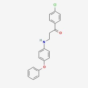1-(4-Chlorophenyl)-3-(4-phenoxyanilino)-1-propanone