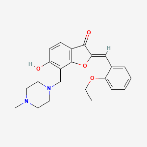 (Z)-2-(2-ethoxybenzylidene)-6-hydroxy-7-((4-methylpiperazin-1-yl)methyl)benzofuran-3(2H)-one
