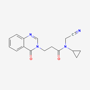 N-(cyanomethyl)-N-cyclopropyl-3-(4-oxo-3,4-dihydroquinazolin-3-yl)propanamide